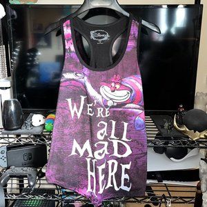 DISNEY Small "We're All Mad Here" Alice in Wonderland Tank Top